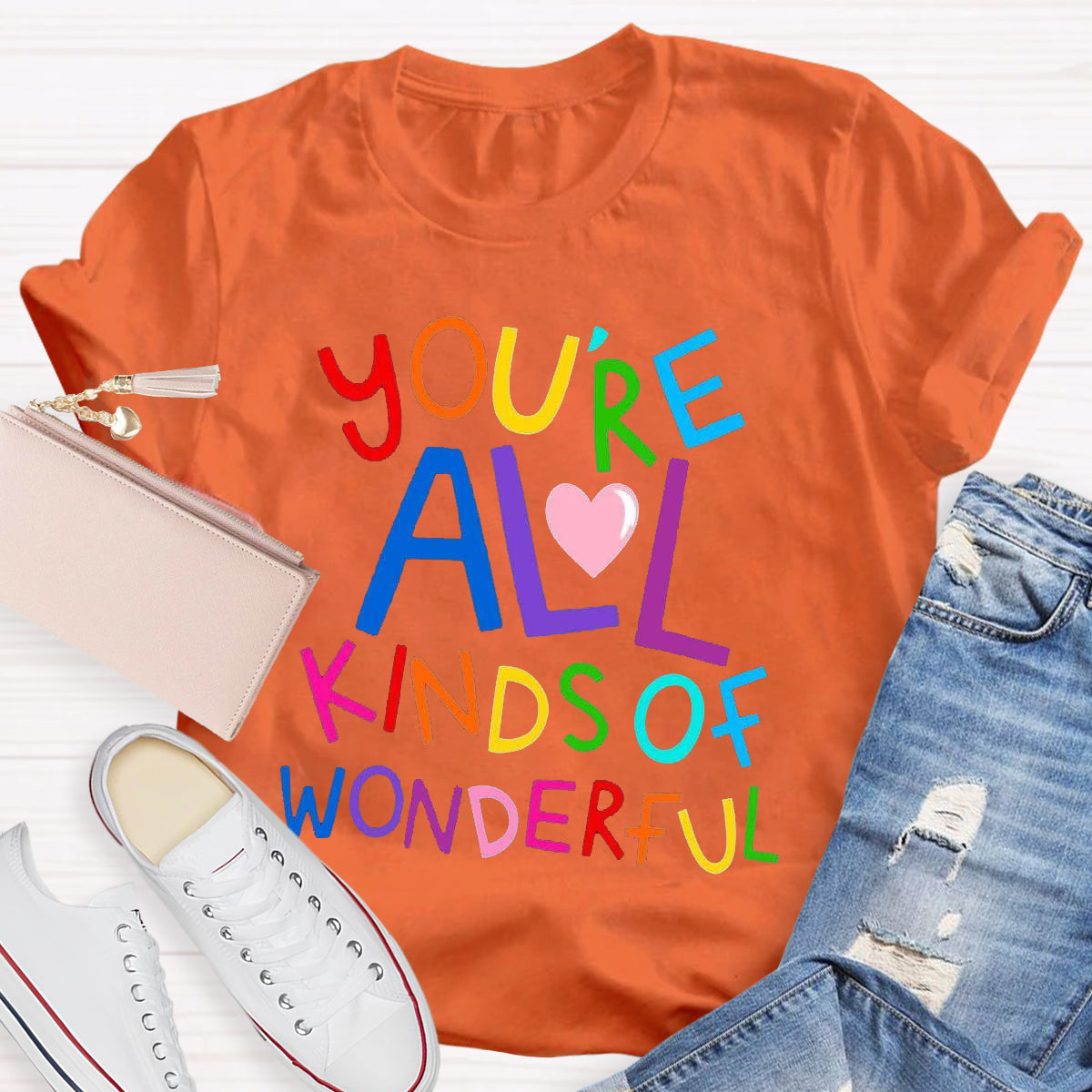 You're All Kind Of Wonderful Teacher T-Shirt