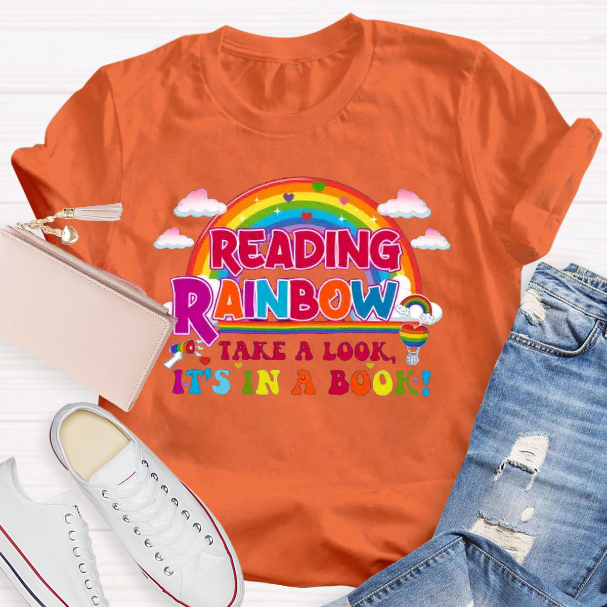 Reading Rainbow Take A Look Teacher T-Shirt