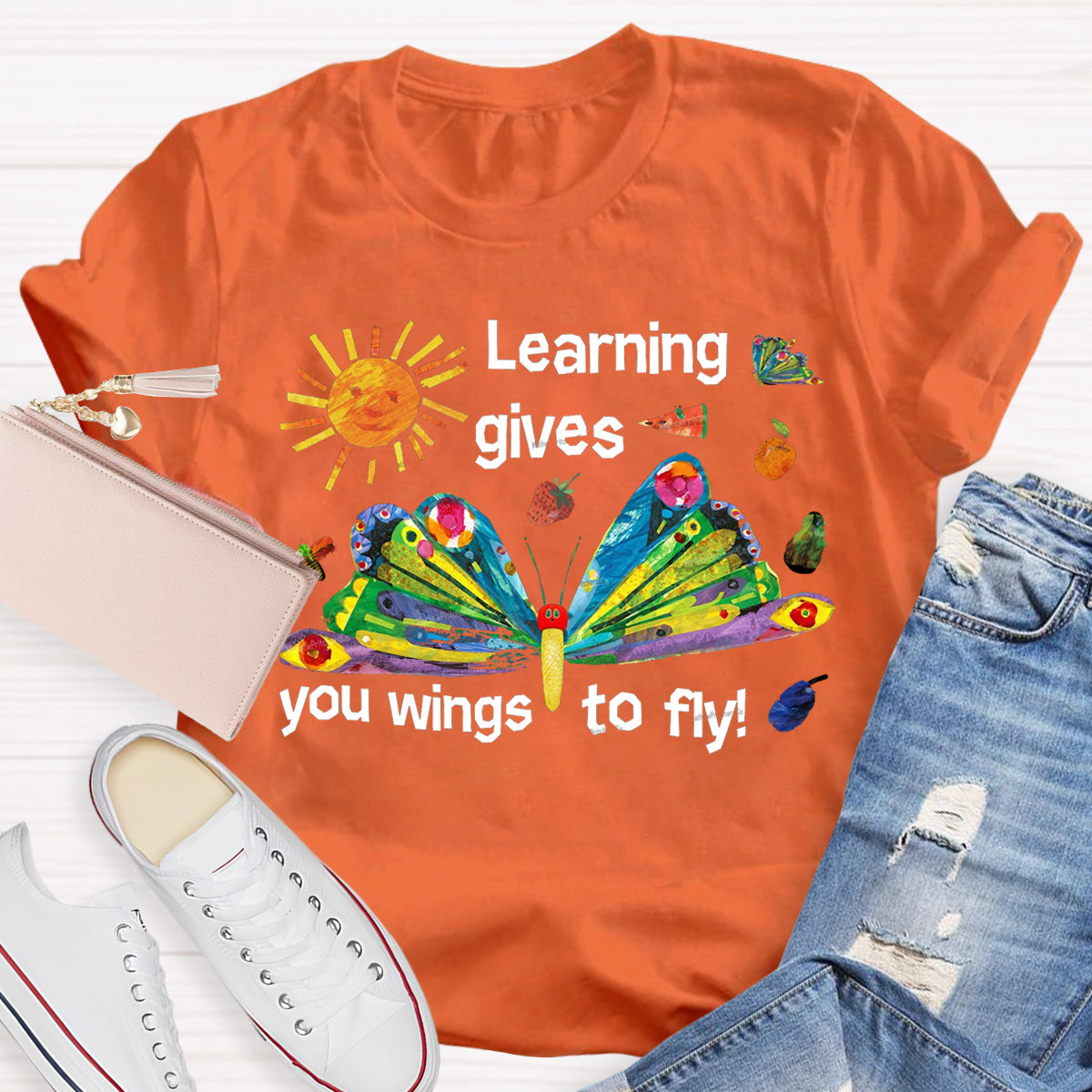 Learning Gives You Wings To Fly T-Shirt