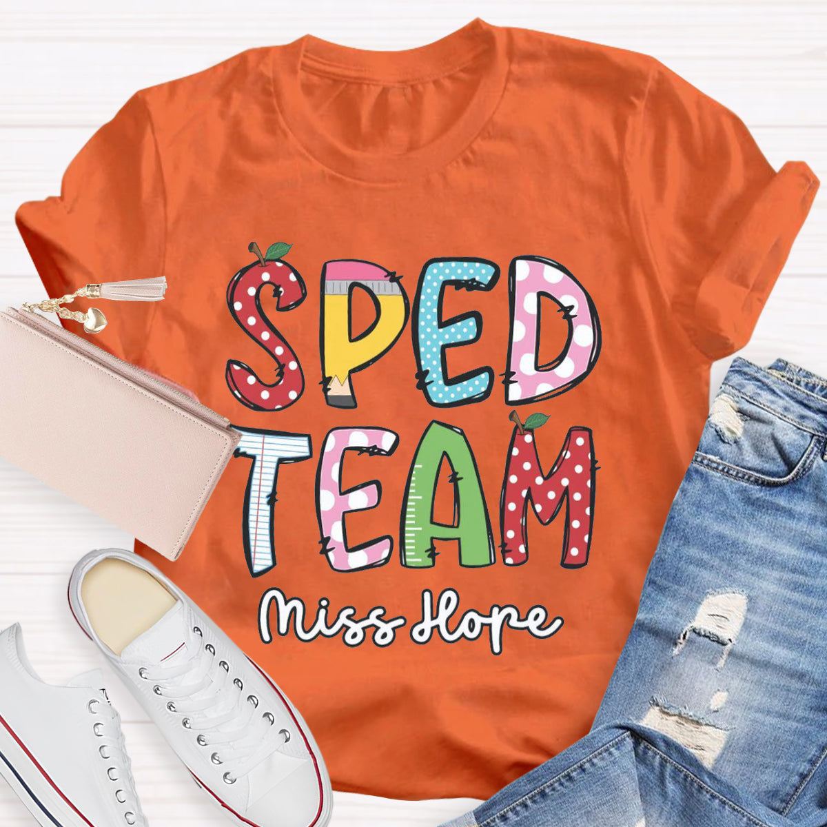 Personalized Name Of SPED Team T-shirt