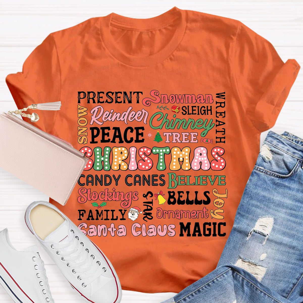 Merry Christmas Retro Santa Claus T-Shirt