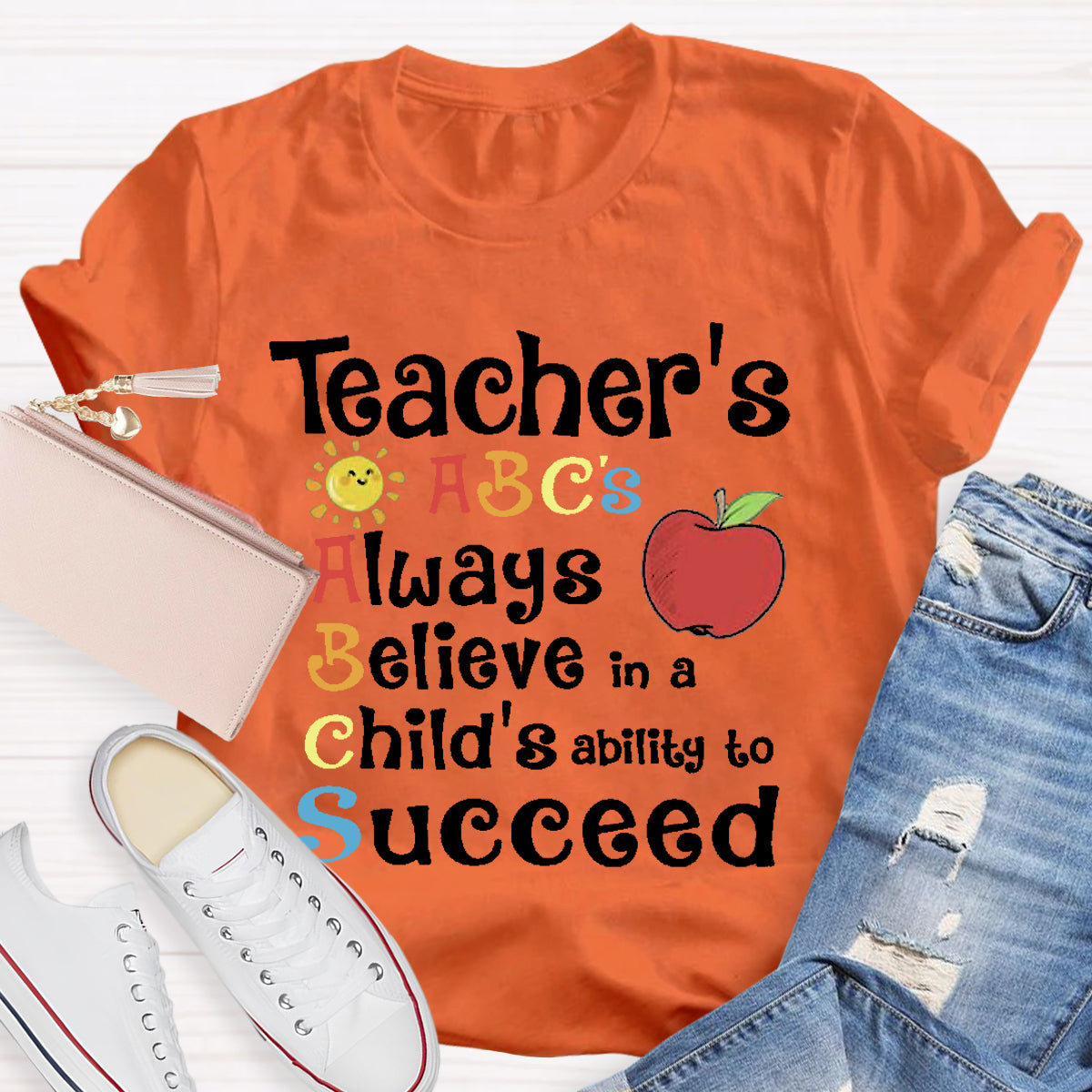 Teacher's ABCs Always Believe Success T-Shirt