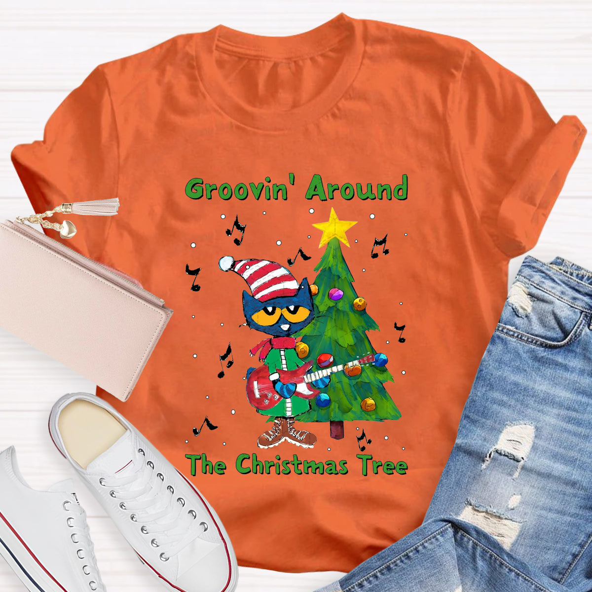 Groovin Around The Christmas Tree T-Shirt