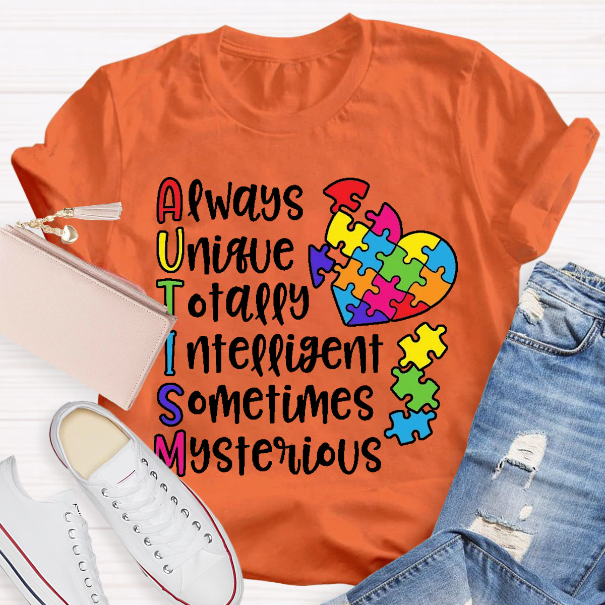 Autism Always Unique Totally Interesting Sometimes Mysterious T-Shirt