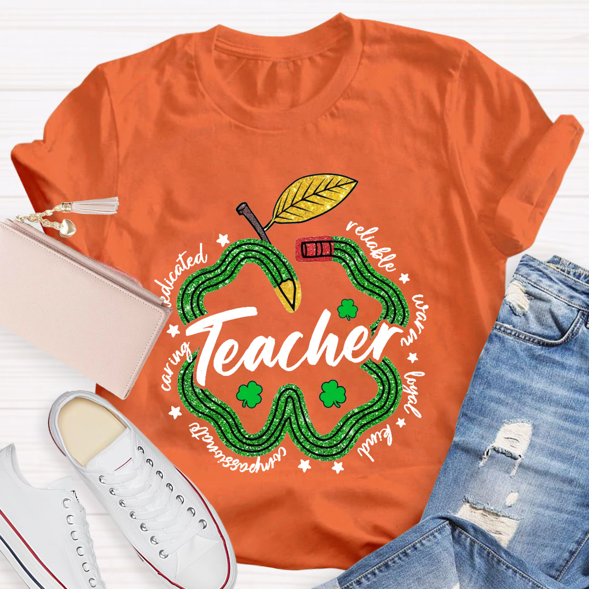 Pencil Teacher St. Patrick's Day T-Shirt