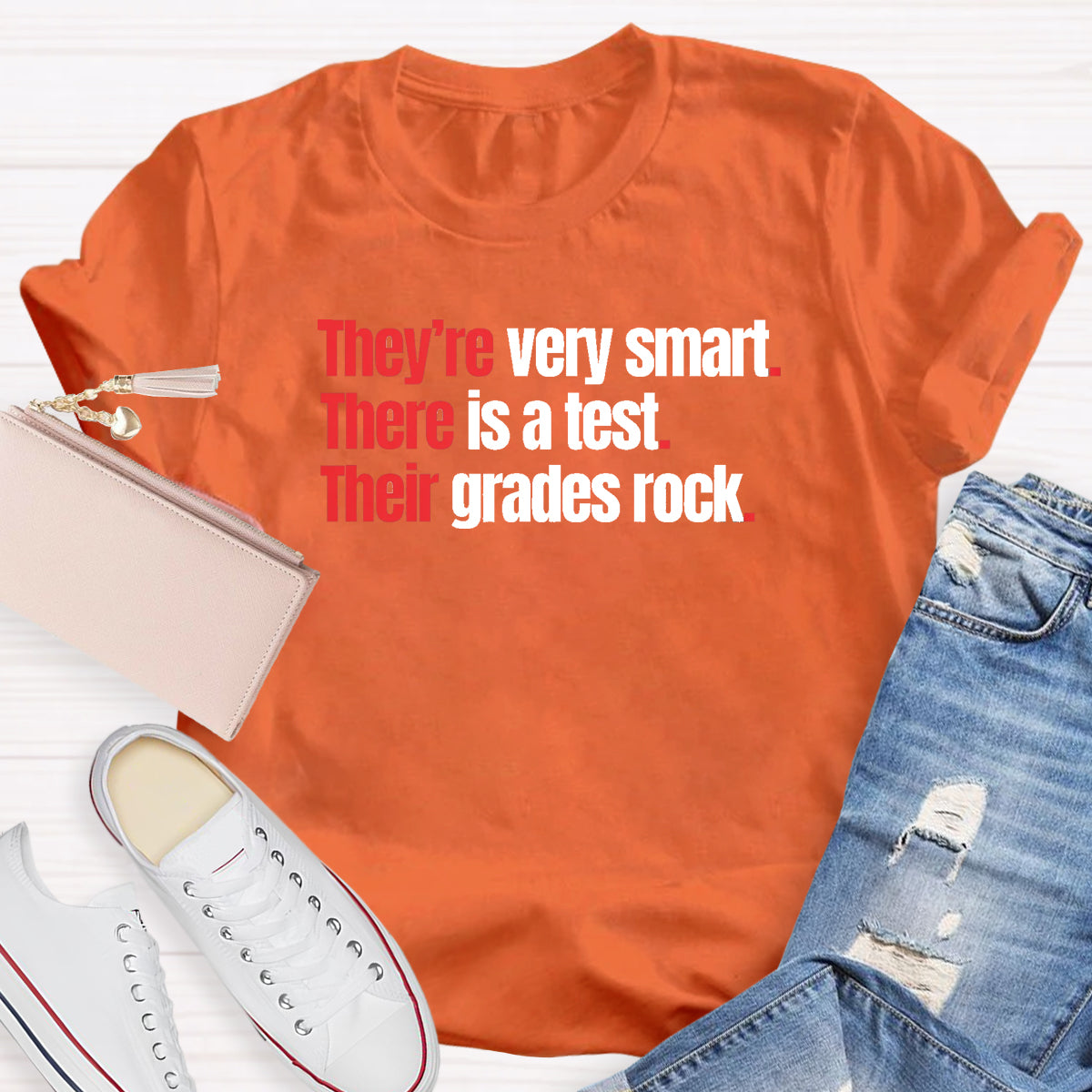 They're Very Smart There Is A Test Their Grades Rock T-Shirt