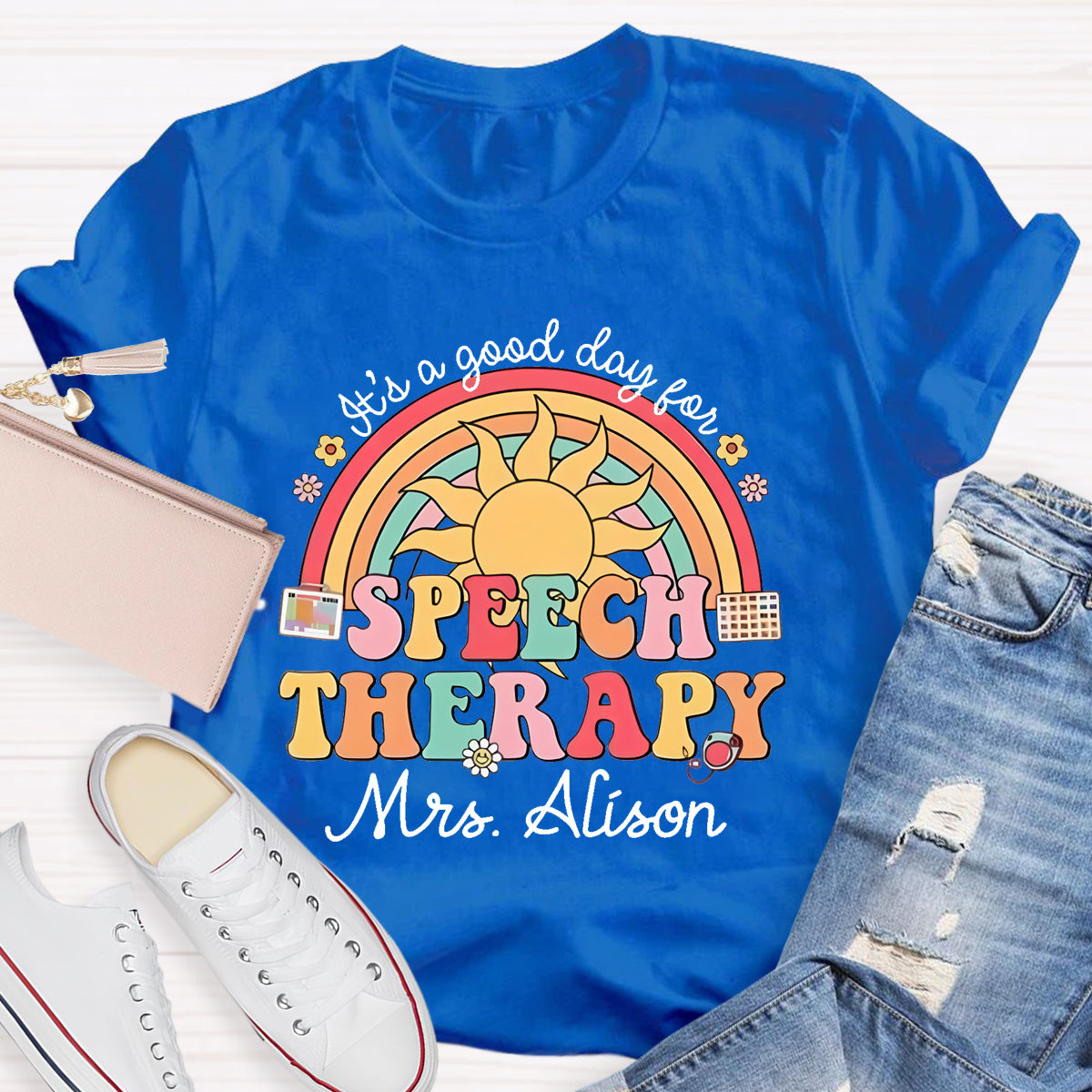 Personalized Name It's A Good Day For Speech Therapy T-Shirt