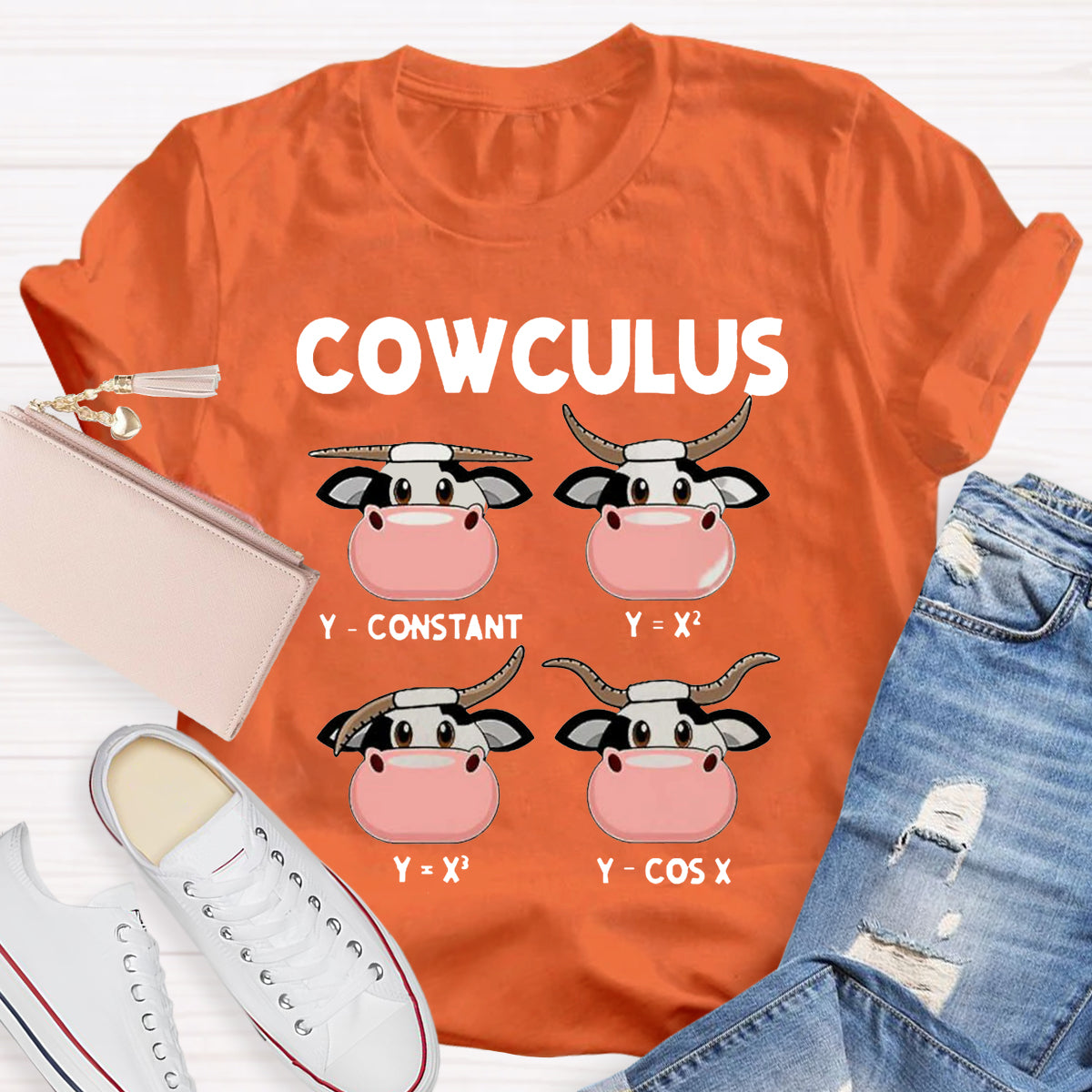 Cowculus  Math Teacher T-Shirt