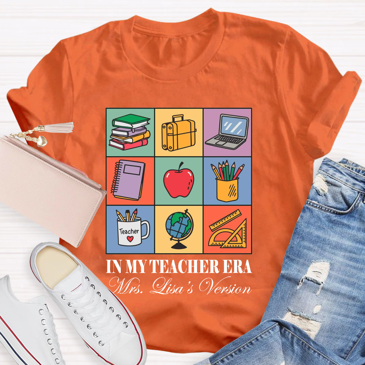 Personalized Name In My Teacher Era T-Shirt