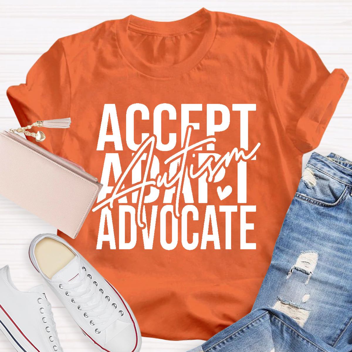 Accept Adapt Advocate Autism T-Shirt