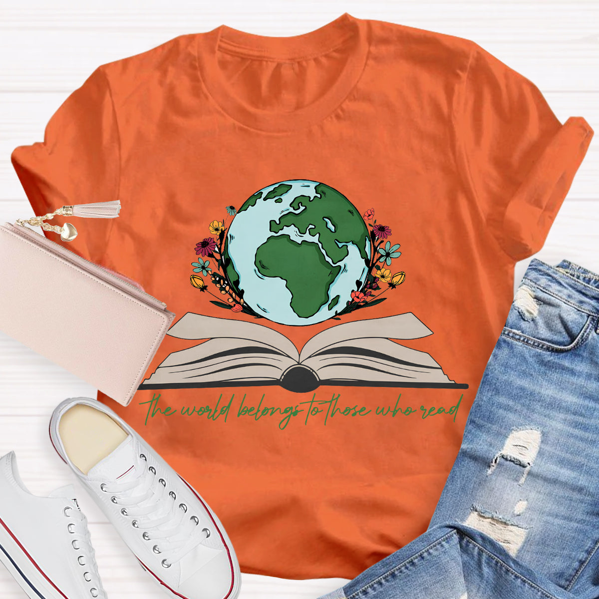 The World Belongs To Those Who Read Teacher T-Shirt