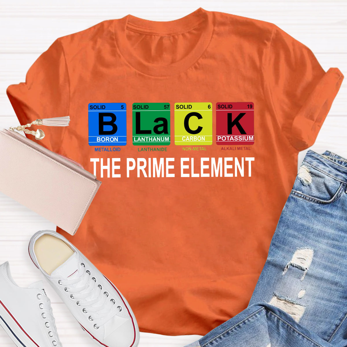 Black The Prime Element T-Shirt