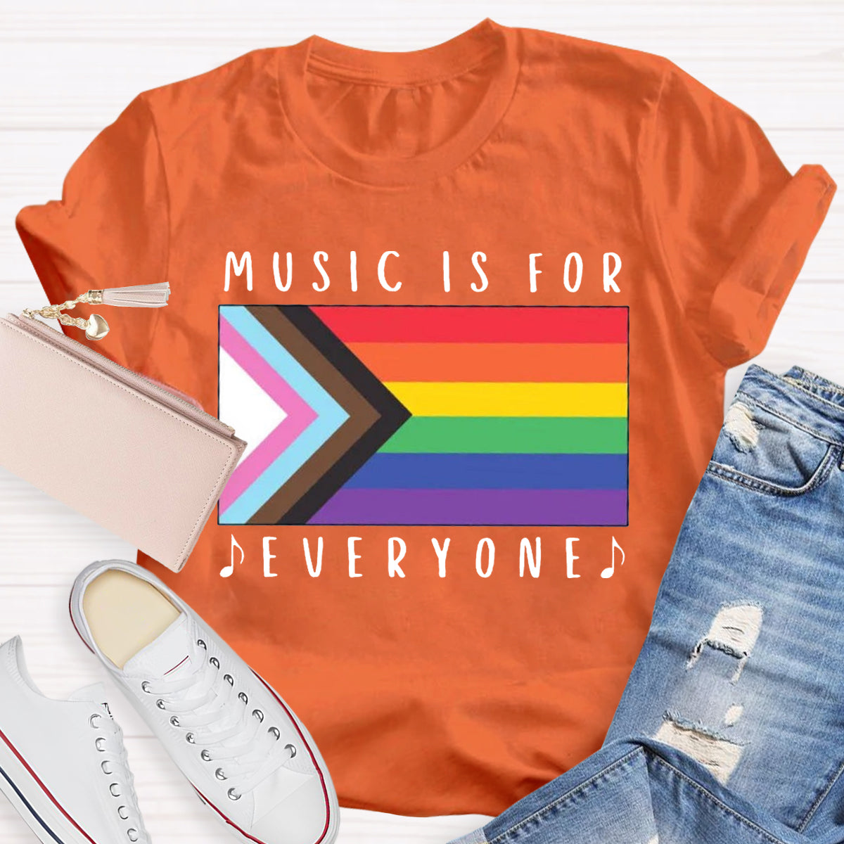 Music Is For Everyone Teacher T-Shirt