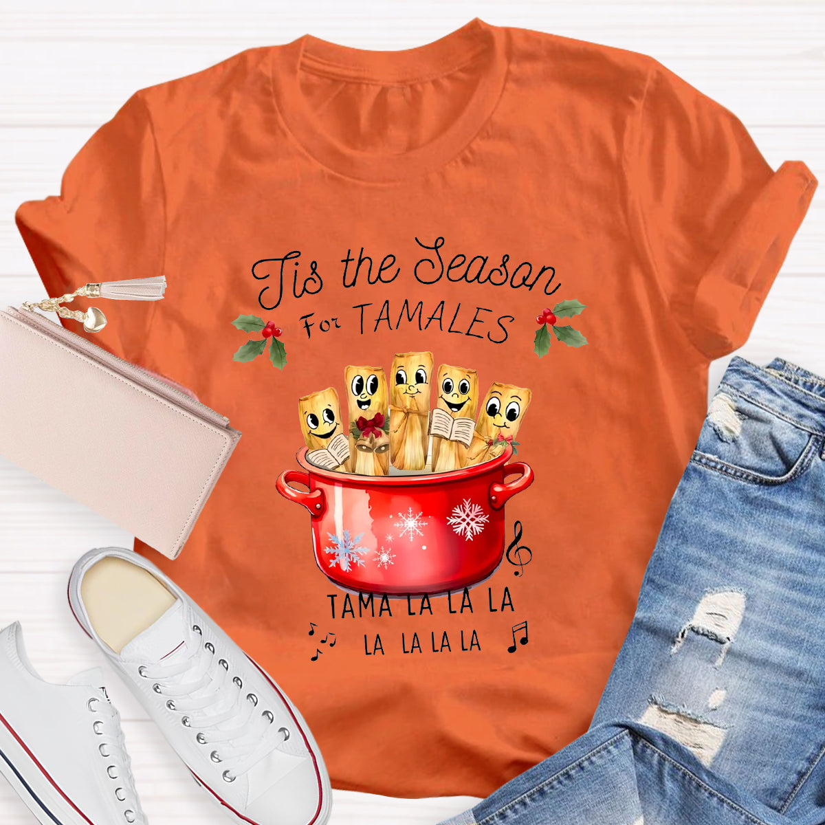 Tis The Season For Tamales Spanish Teacher T-Shirt