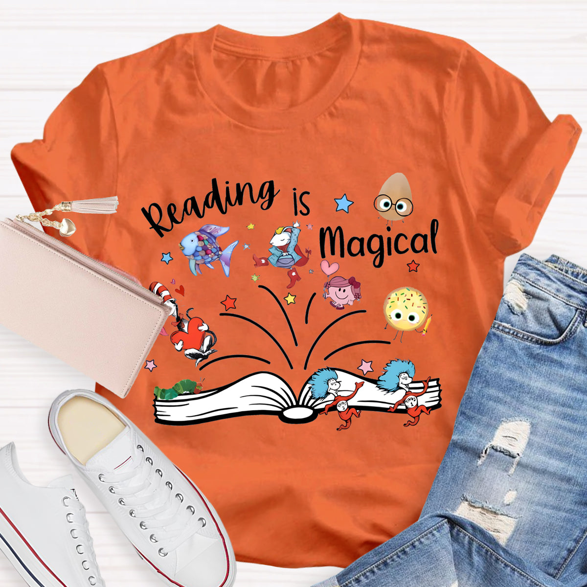 Reading Is Magical Children's Books Teacher T-Shirt