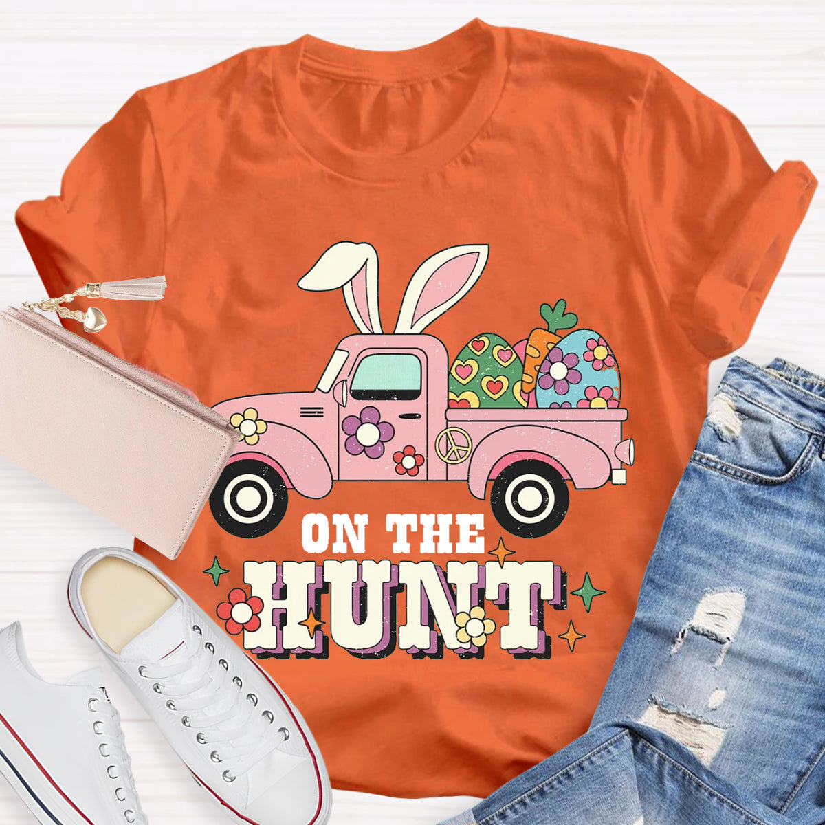 Easter Day Bunny On The Hunt T-Shirt