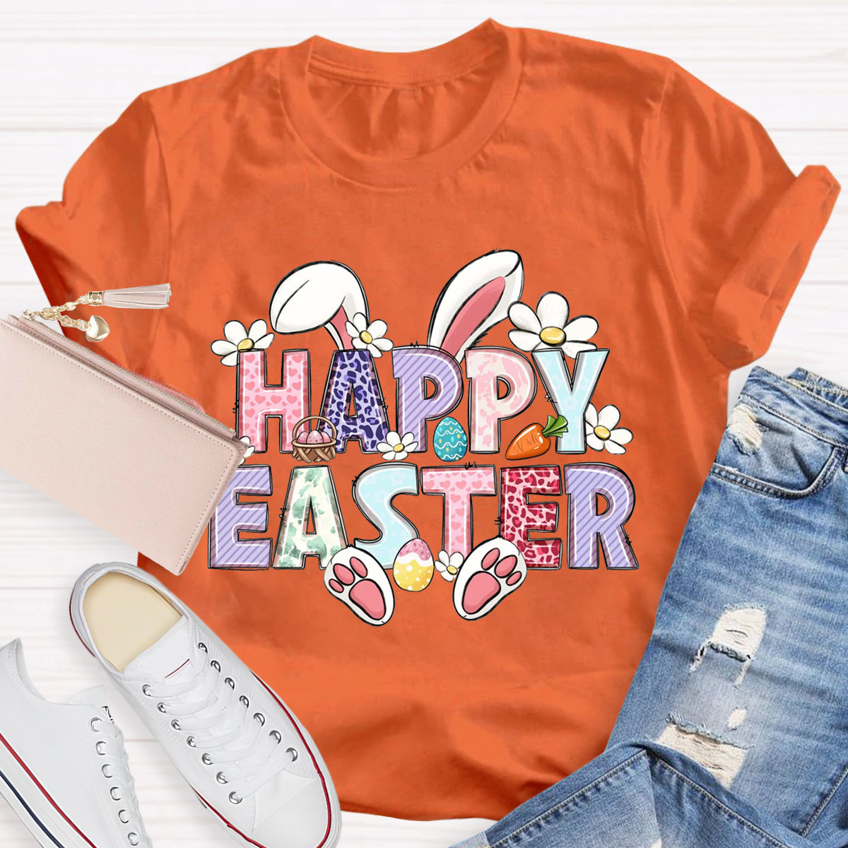 Happy Easter Bunny Teacher T-Shirt