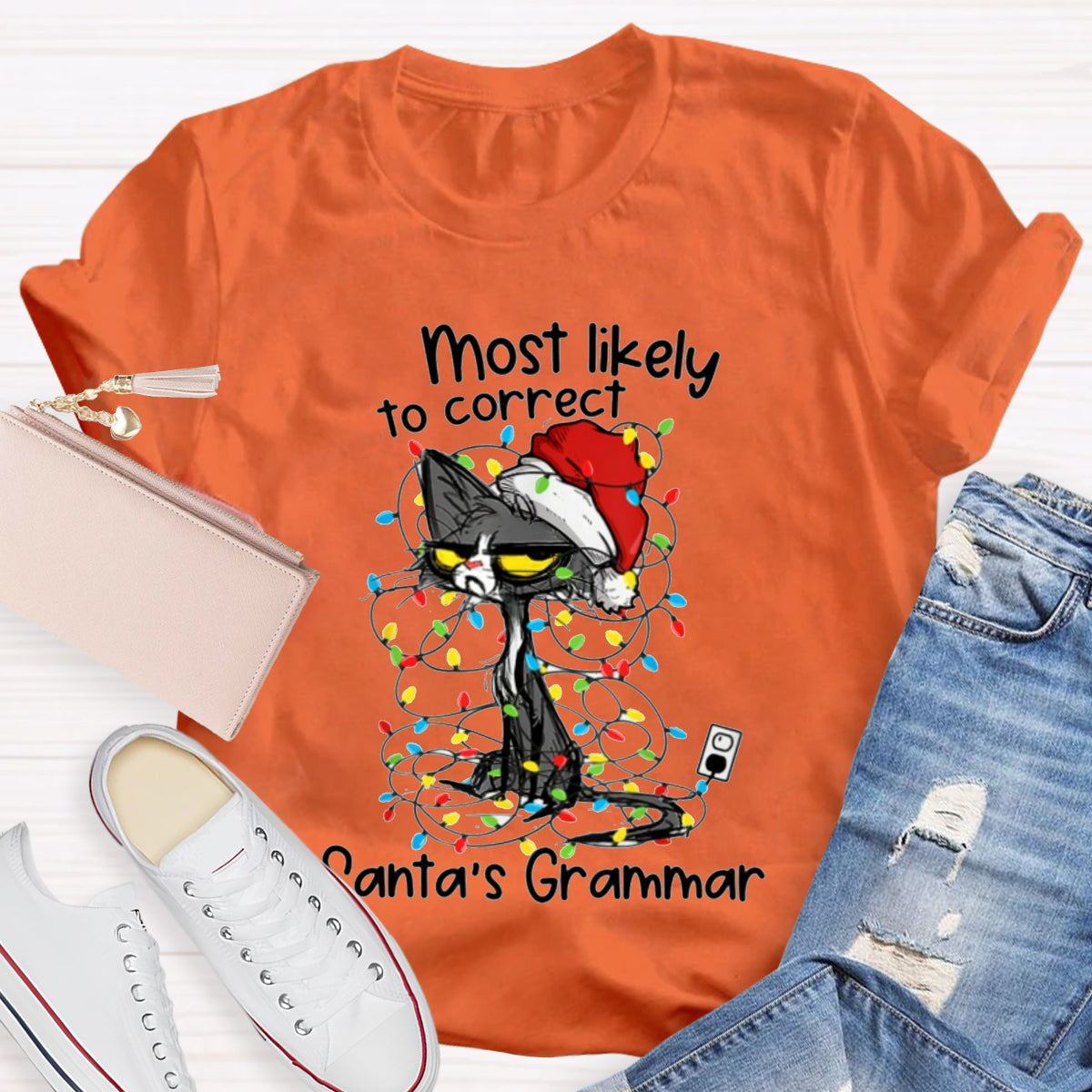 Most Likely To Correct Santa's Grammar T-Shirt