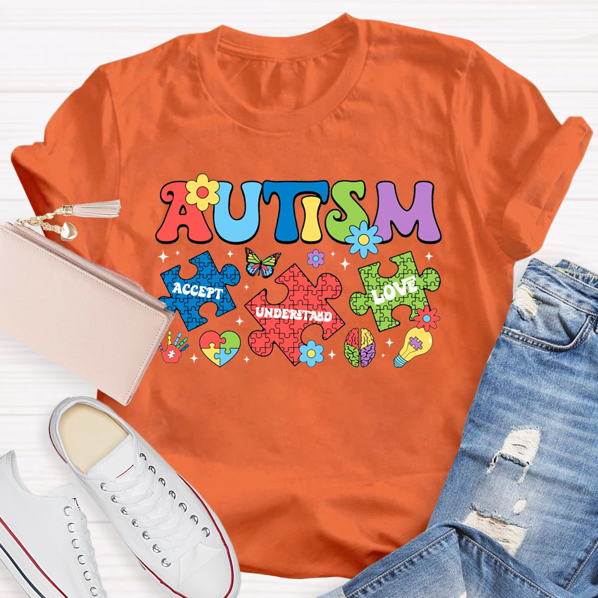 Autism Puzzle Accept Understand Love T-Shirt