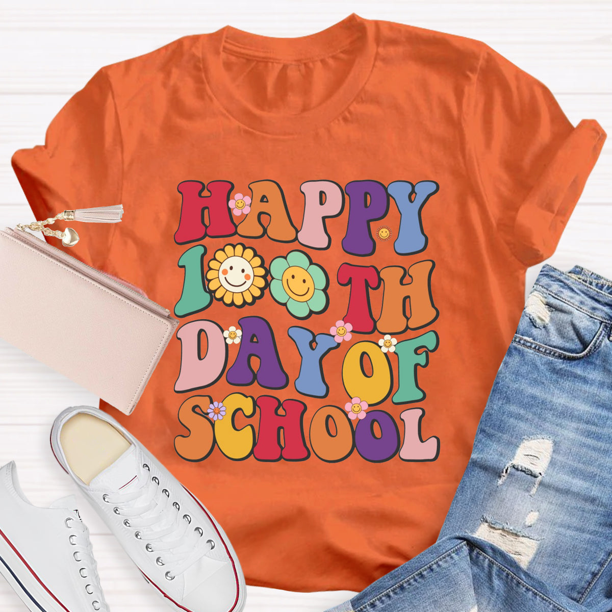 Happy 100th Days Of School Teacher T-Shirt