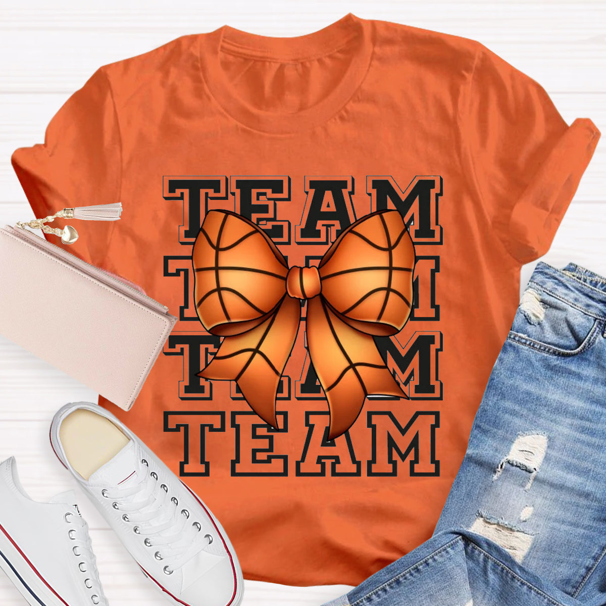 Game Day Team Bow Teacher T-Shirt