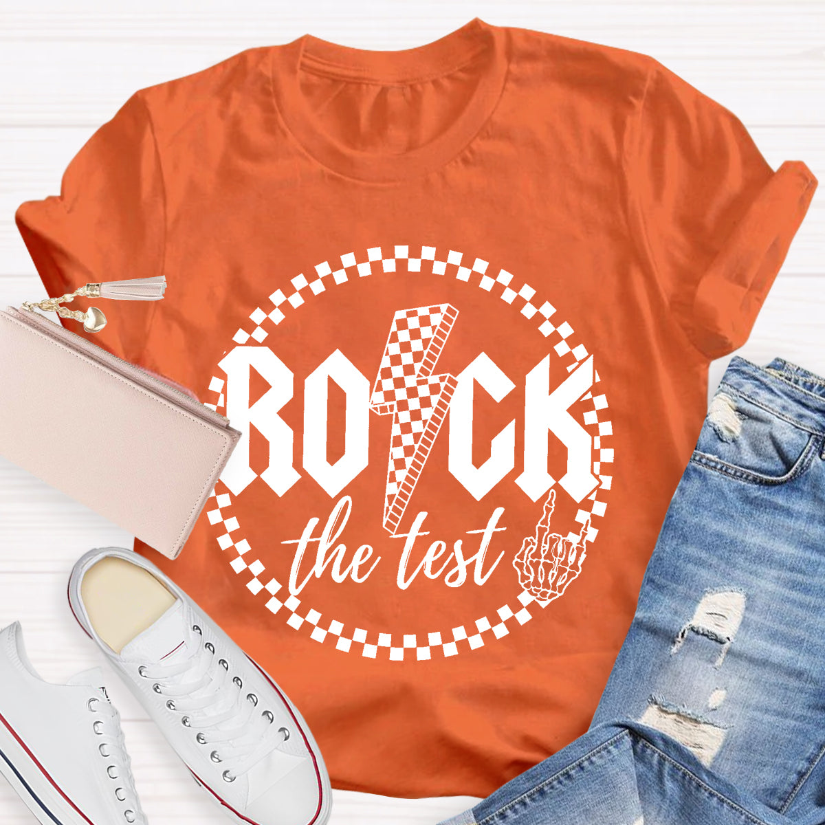 Rock The Test Teacher T-Shirt