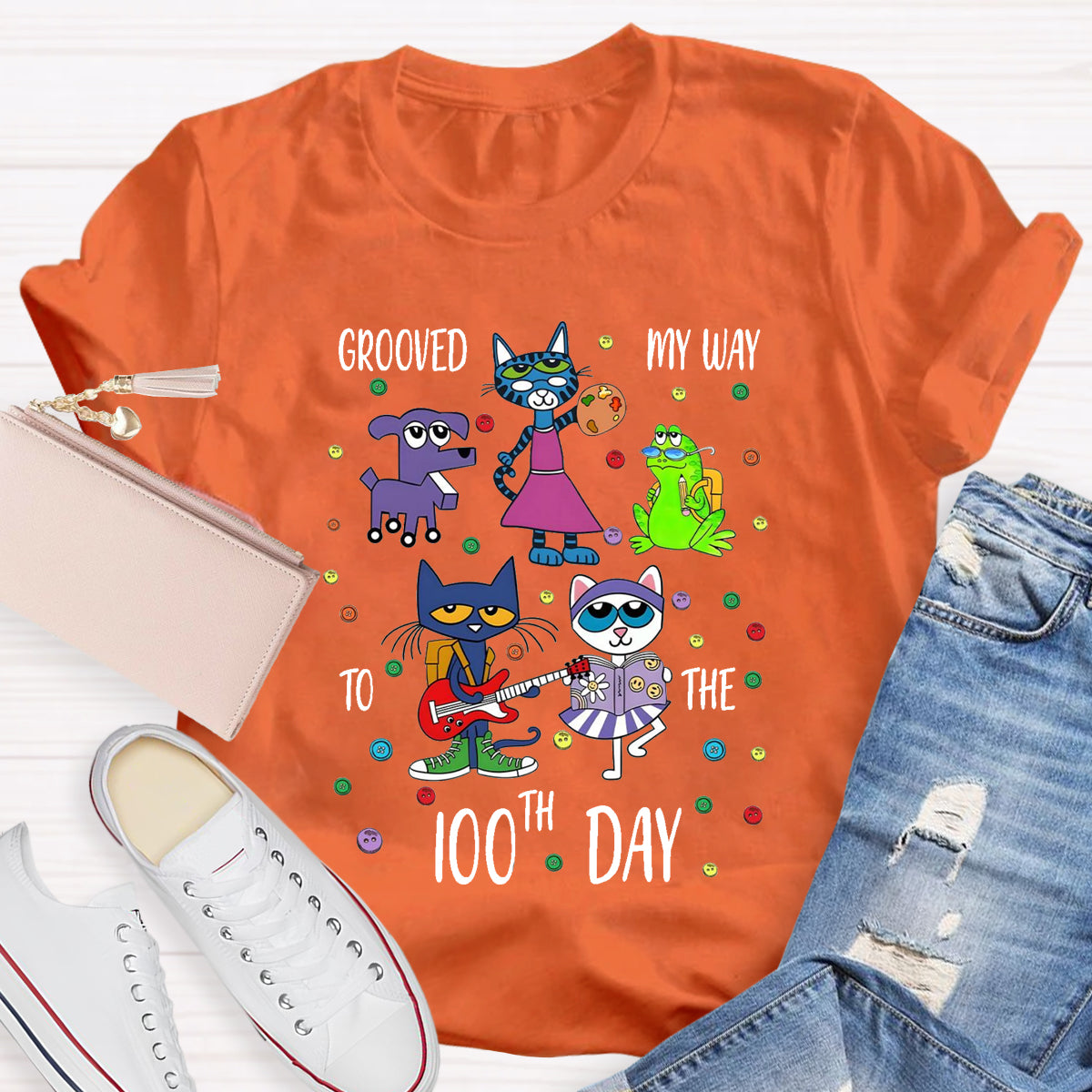 Grooved My Way To The 100th Day T-Shirt