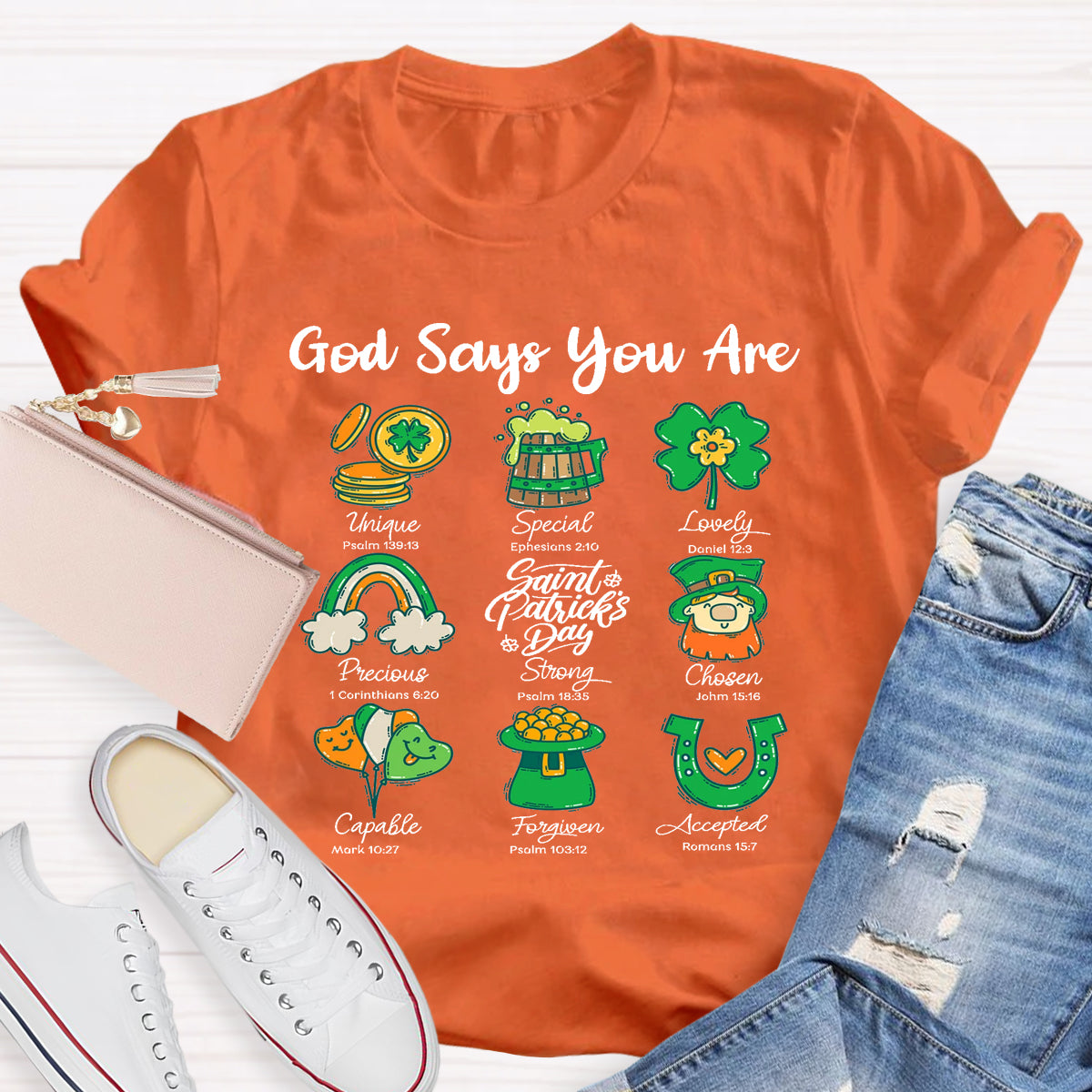 God Says You Are Lovely Saint Patrick'S Day Teacher T-Shirt