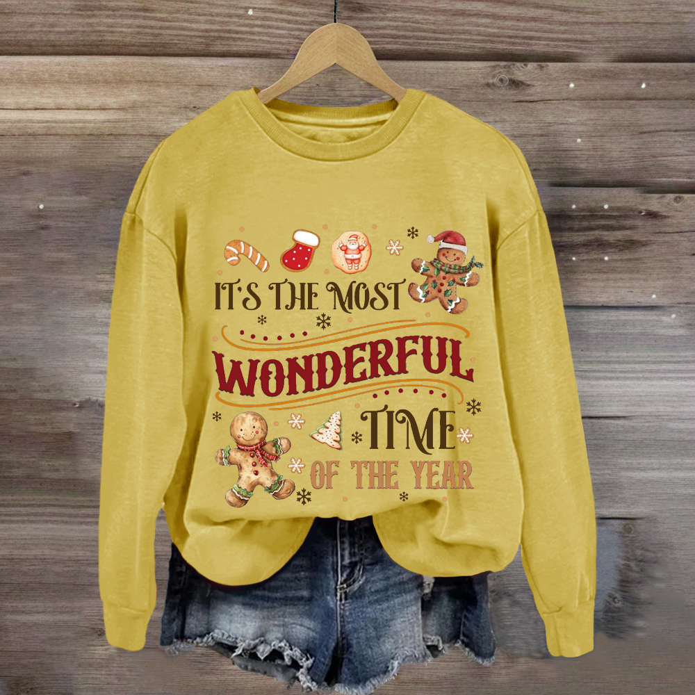 It's The Most Wonderful Time Of The Year  Gingerbread Sweatshirt