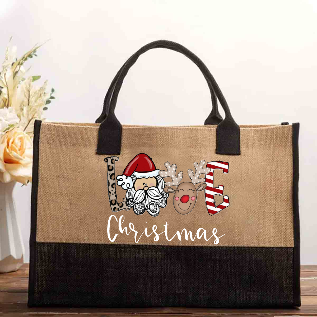 Christmas Love Cotton Tote Bag