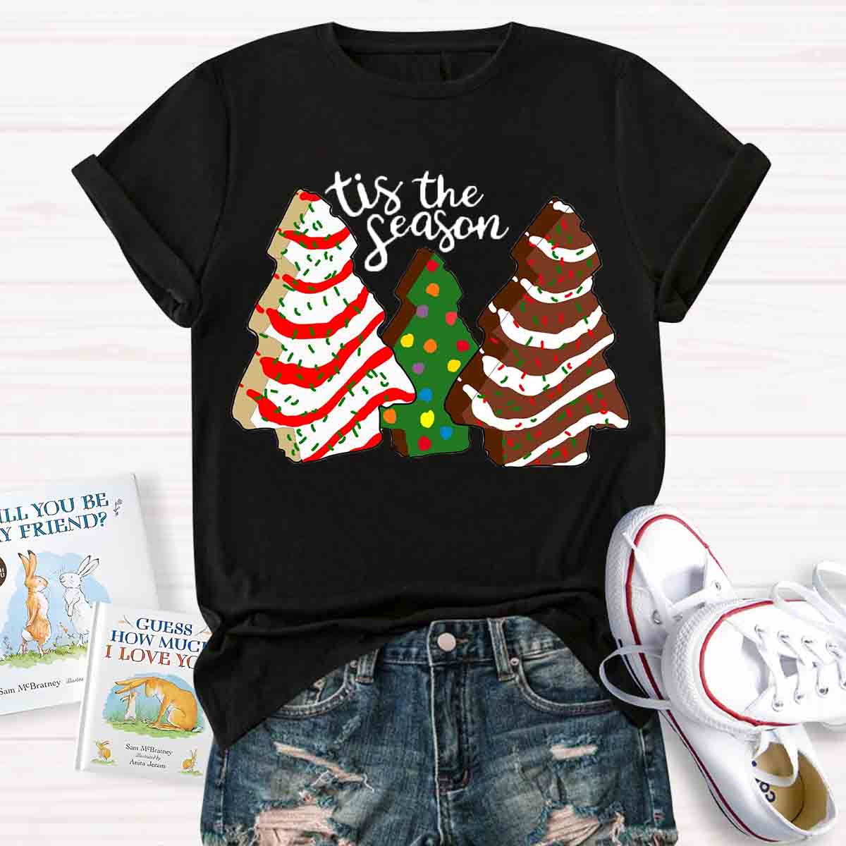 Tis the Season Christmas Tree Cakes T-shirt