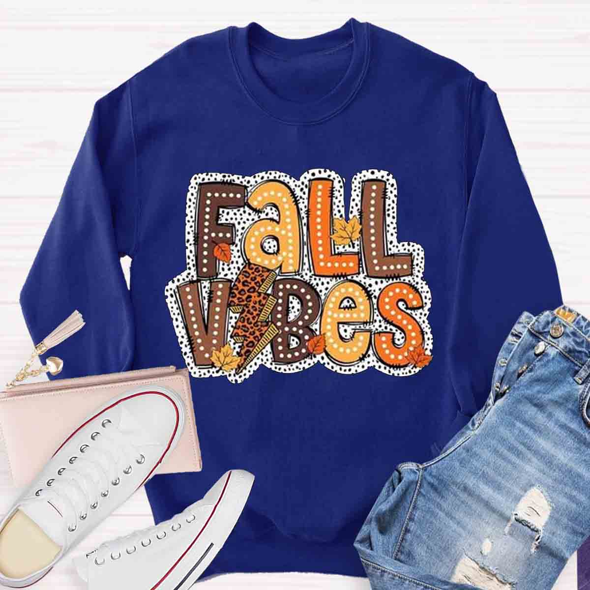 Fall Vibes Retro Sweatshirt