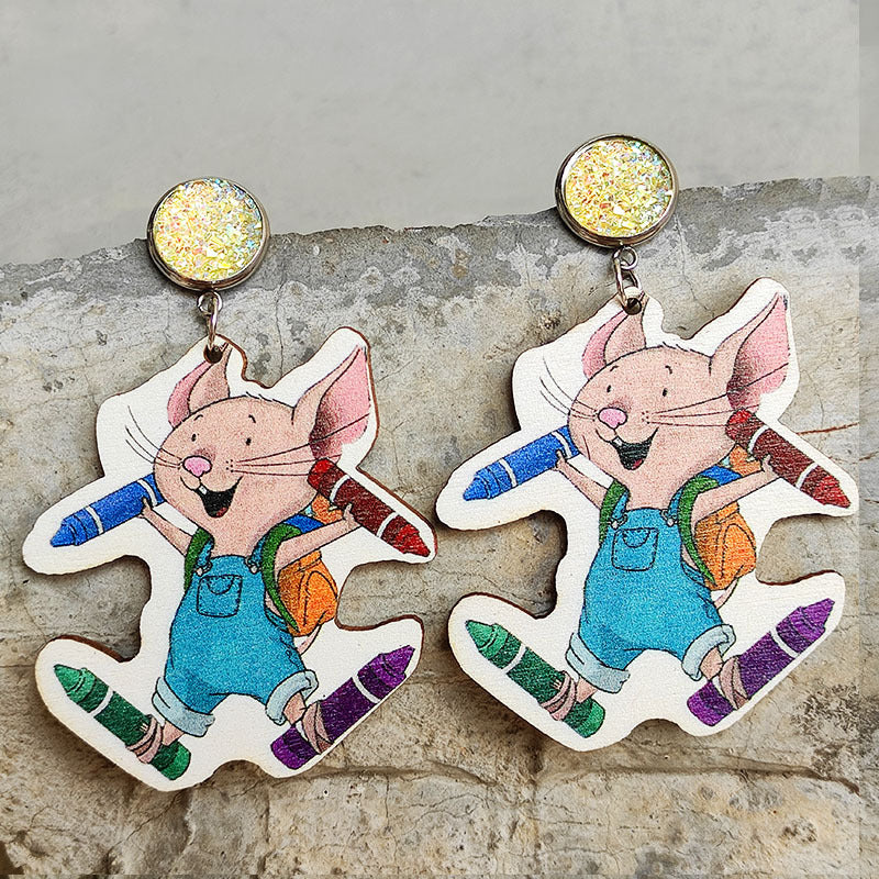 Pencil Colored the World Earrings