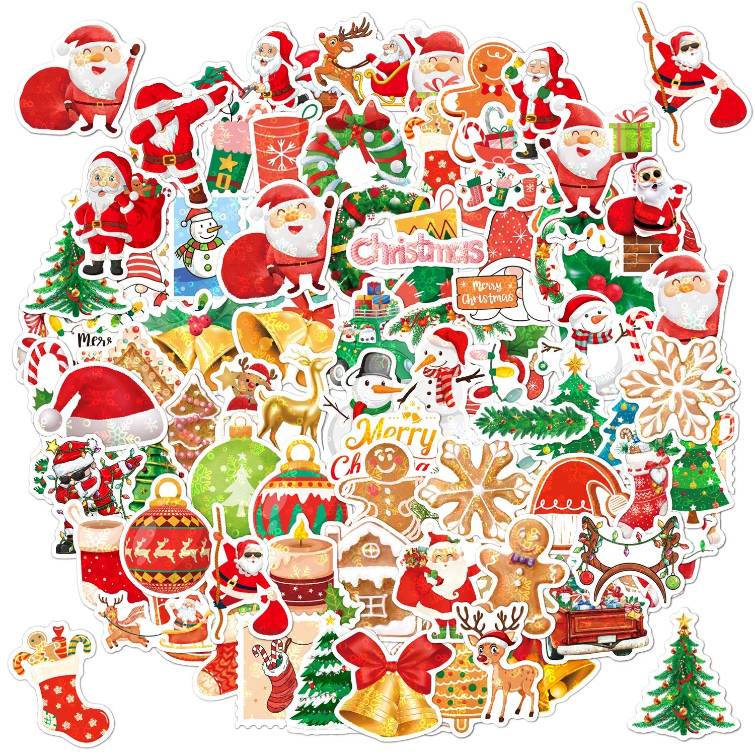 100 Christmas Stickers