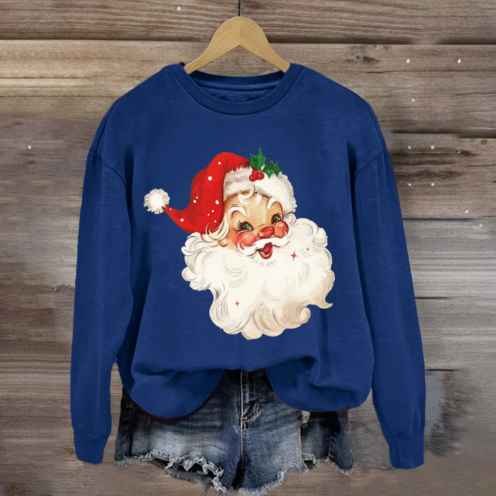 Red Vintage Santa Sweatshirt