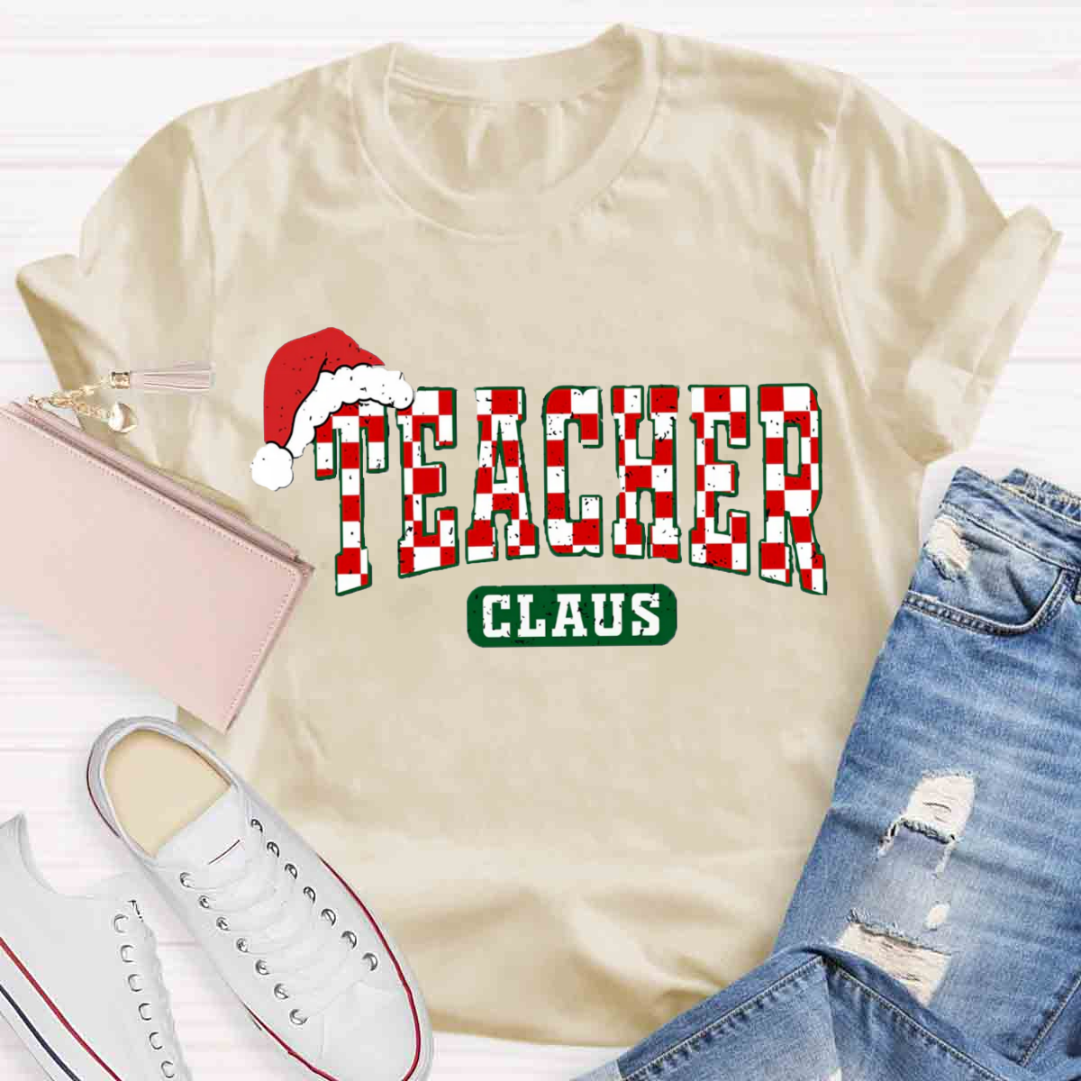 Teacher Claus Christmas  T-Shirt