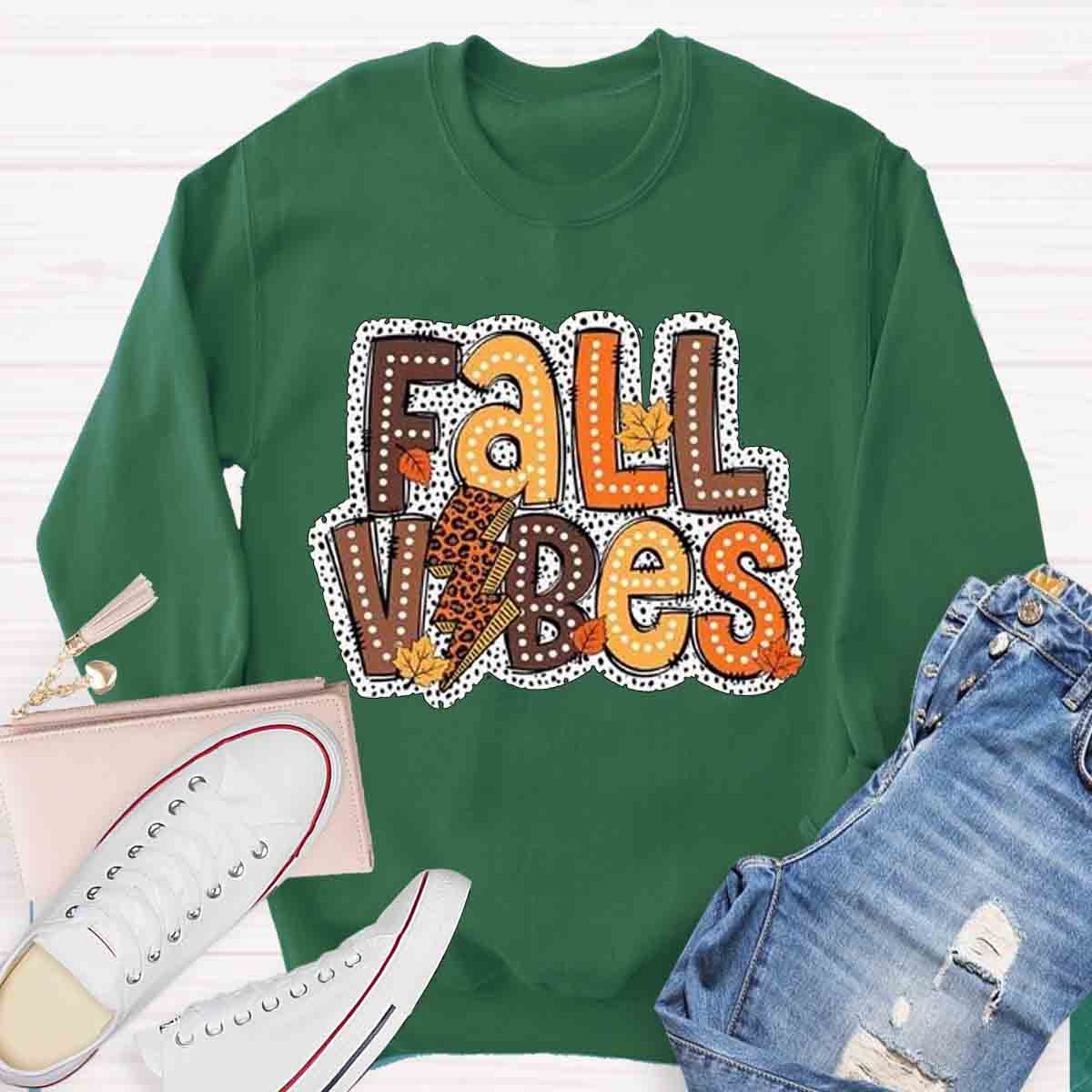 Fall Vibes Retro Sweatshirt