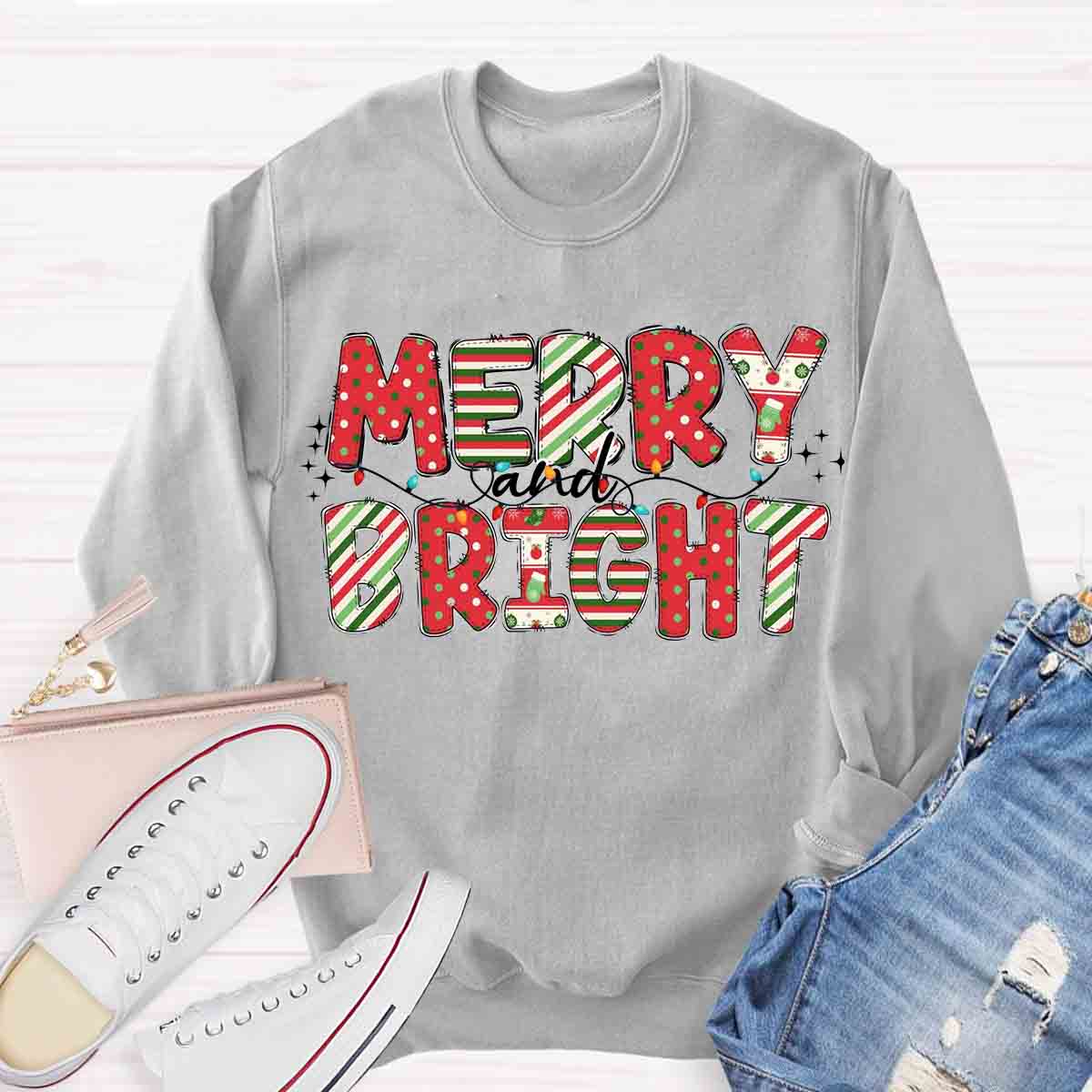 Merry And Bright Sweatshirt