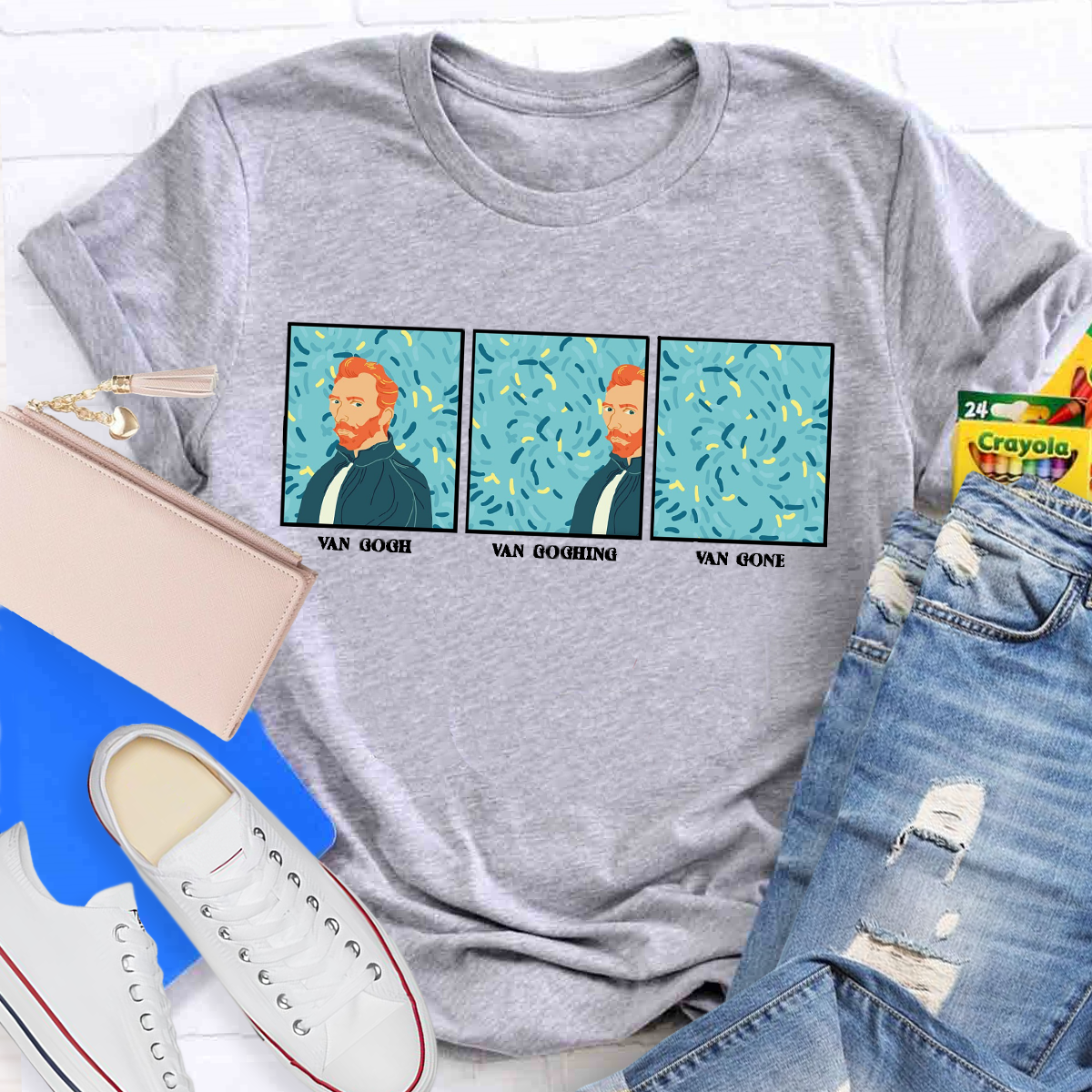 Van Gogh Van Going Van Gone Art Teacher T-Shirt