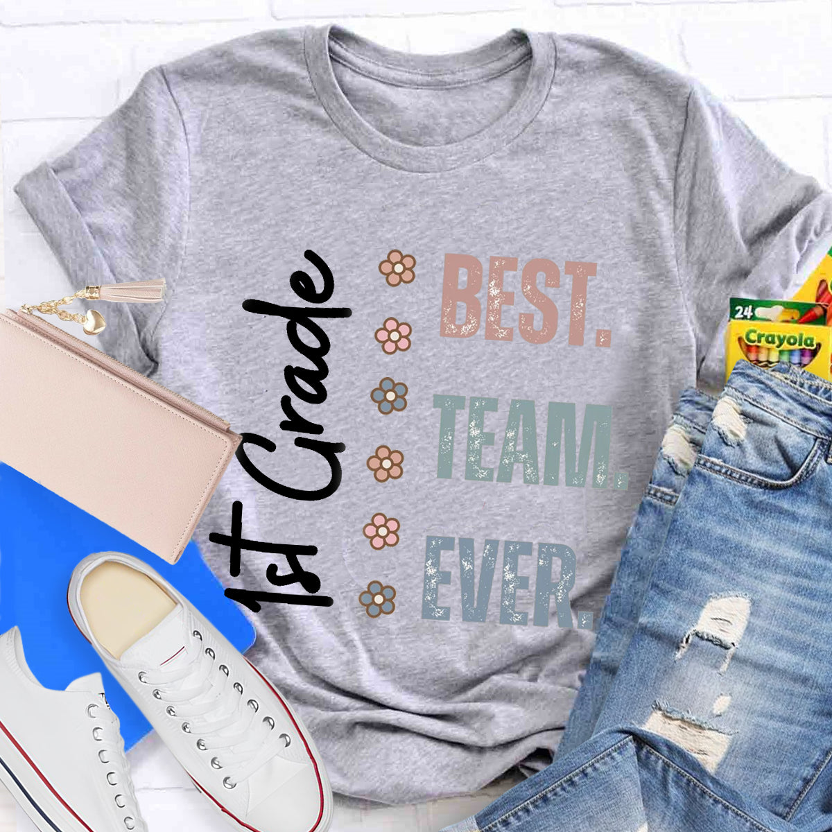 Personalized Grade Best Team Ever Teacher T-Shirt