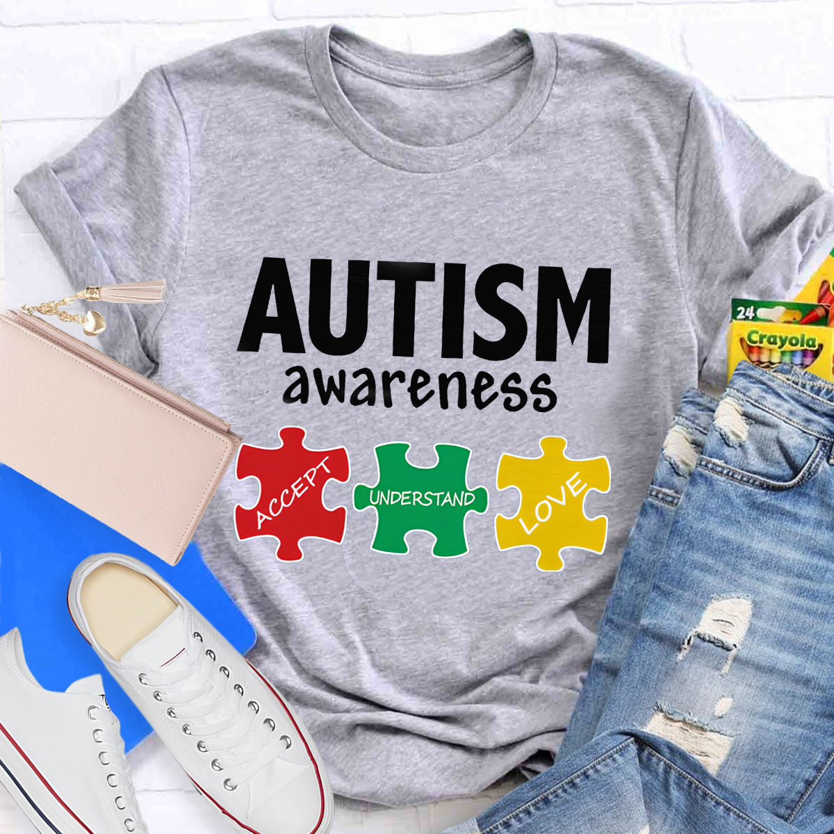 Autism Awareness Support Puzzle T-Shirt