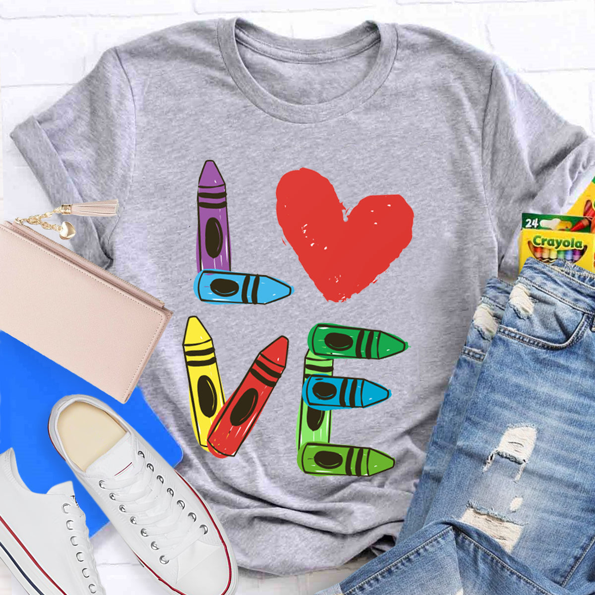 Love Heart Teacher T-Shirt