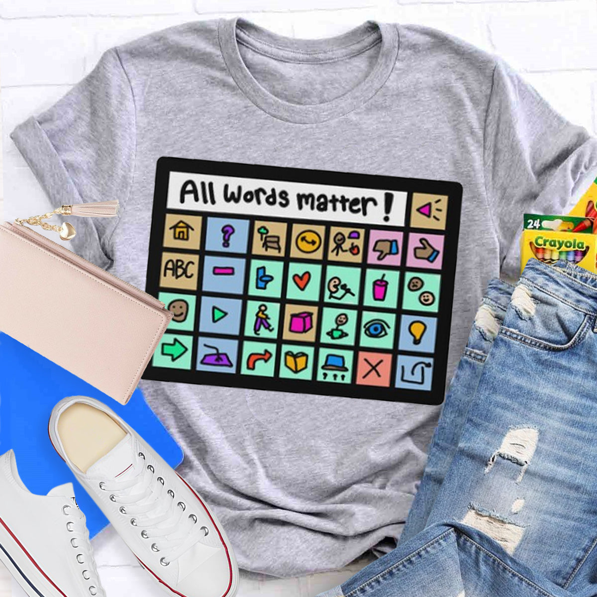 All Words Matter Teacher T-Shirt