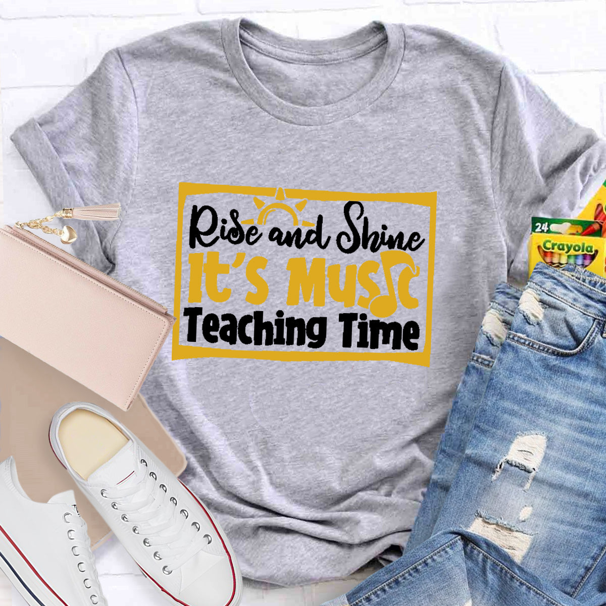Rise And Shine It's Music Teaching Time T-Shirt