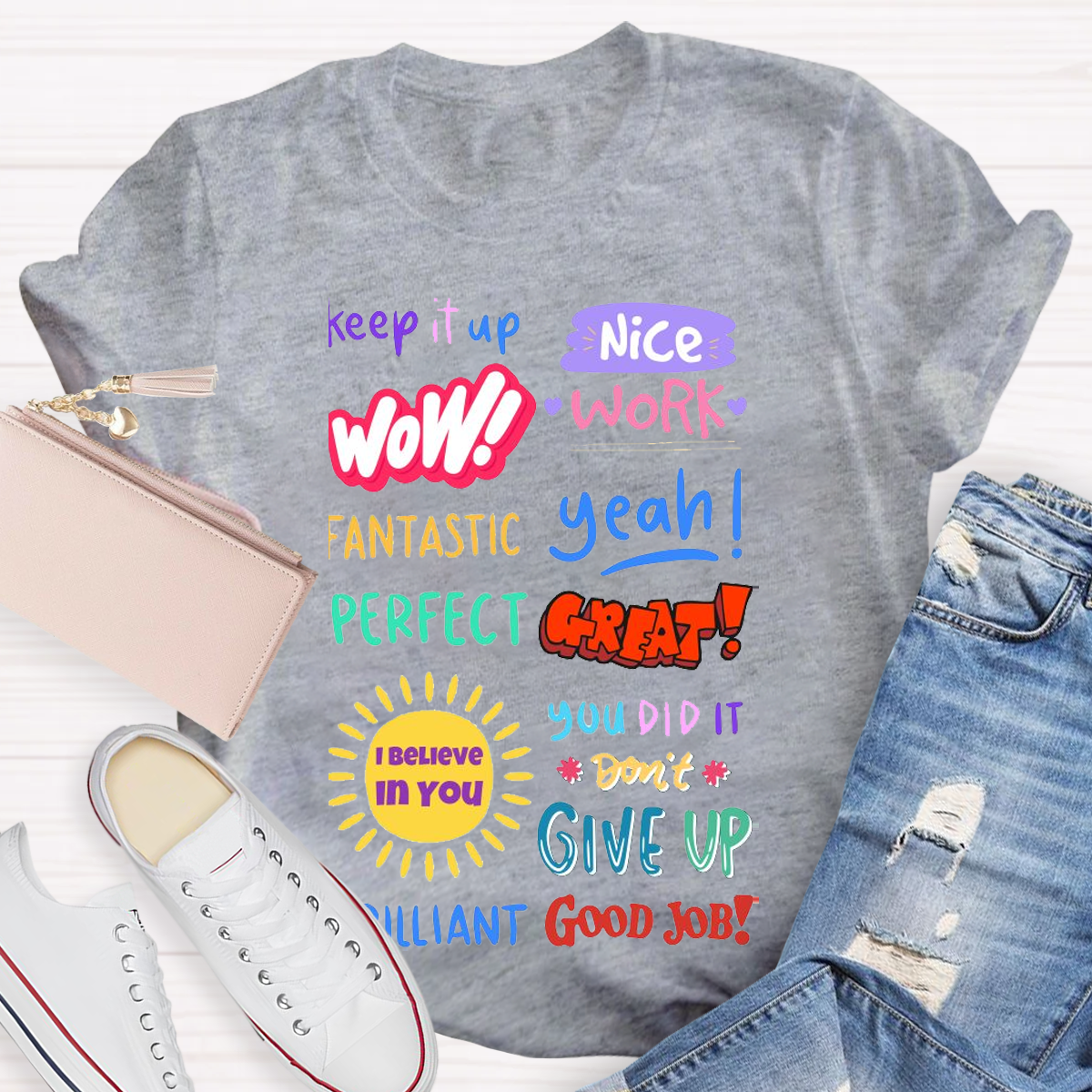 Inspirational Teacher Design Empowering Educators With Style T-shirt