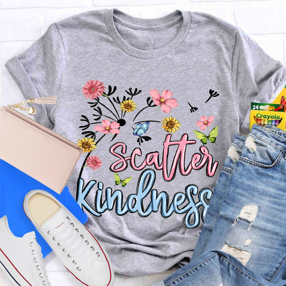 Scatter Kindness Floral T-Shirt