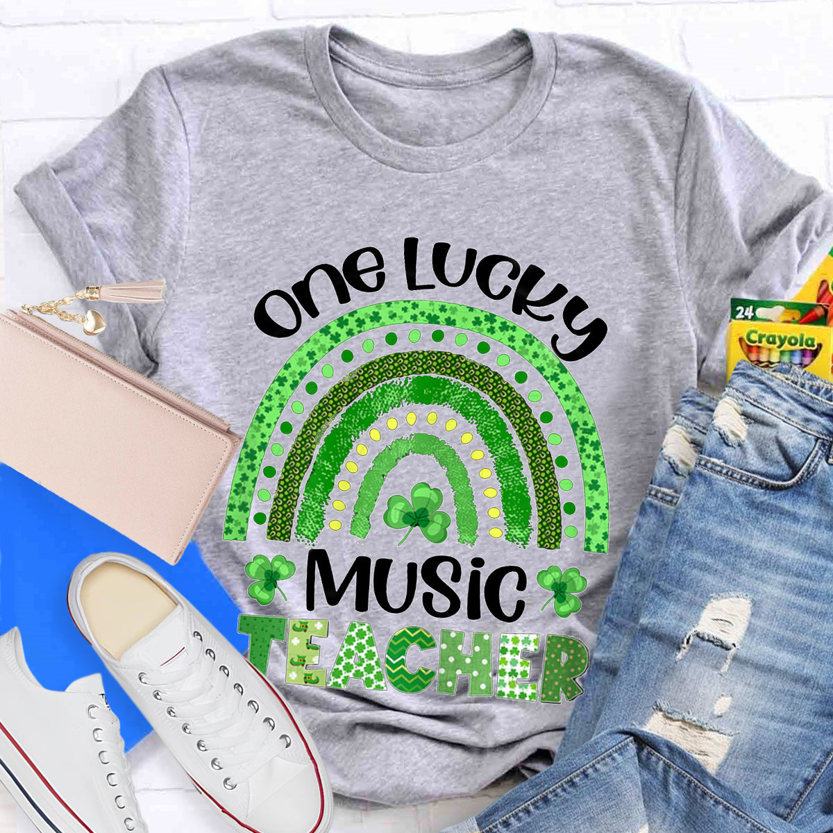 Personalized Subject One Lucky Music Teacher T-Shirt