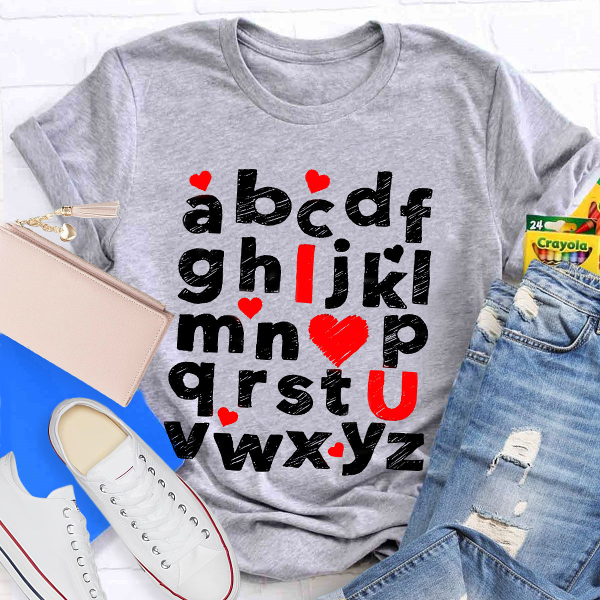 I Love You Alphabet T-Shirt