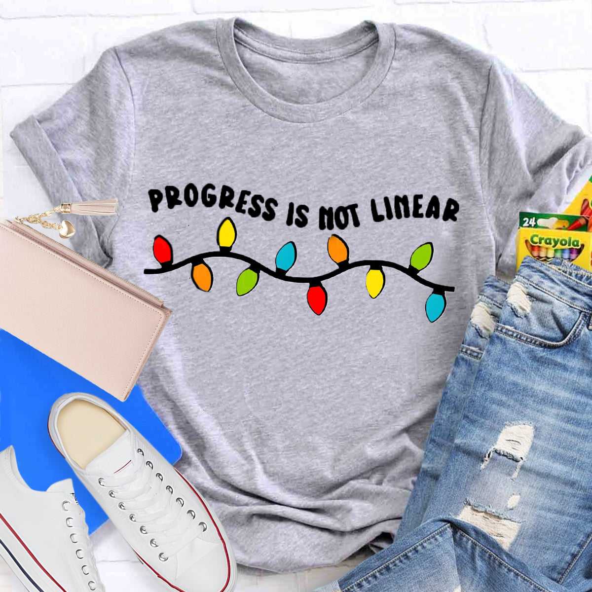 Progress Is Not Linear Test Day T-Shirt