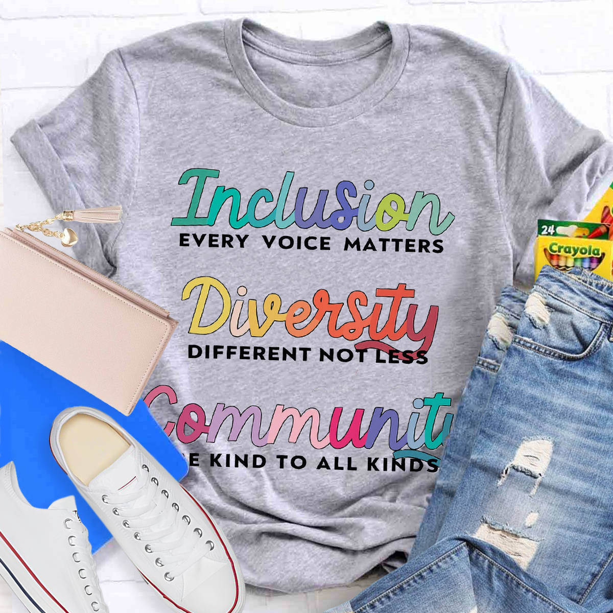 Inclusion Diversity Community Teacher T-Shirt